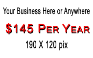 Advertise your business here for only $95 per year